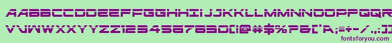 ghostclanlaser Font – Purple Fonts on Green Background