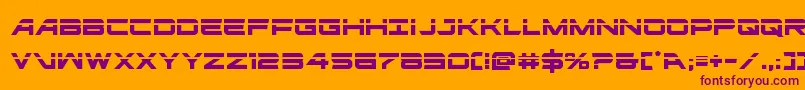 ghostclanlaser Font – Purple Fonts on Orange Background