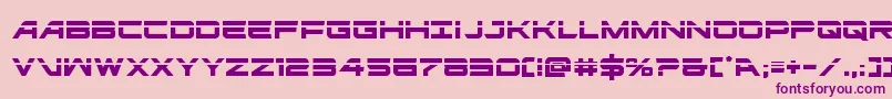 ghostclanlaser Font – Purple Fonts on Pink Background