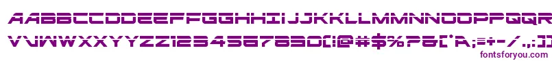 ghostclanlaser Font – Purple Fonts on White Background