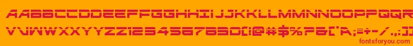 ghostclanlaser Font – Red Fonts on Orange Background