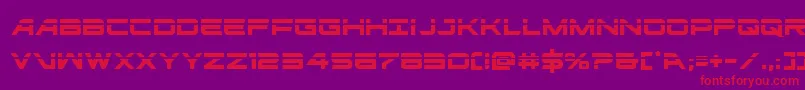 ghostclanlaser Font – Red Fonts on Purple Background