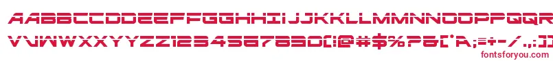 ghostclanlaser Font – Red Fonts on White Background