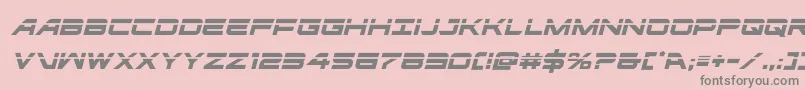 ghostclanlaserital Font – Gray Fonts on Pink Background