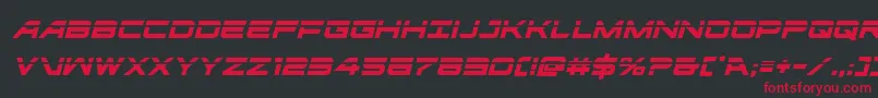 ghostclanlaserital Font – Red Fonts on Black Background