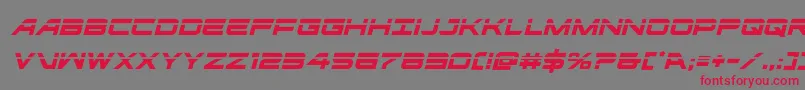 ghostclanlaserital Font – Red Fonts on Gray Background