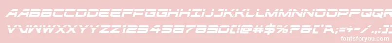 ghostclanlaserital Font – White Fonts on Pink Background