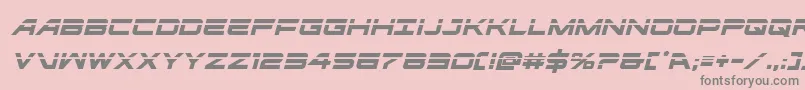 ghostclanlaserital Font – Gray Fonts on Pink Background