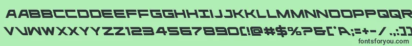 ghostclanleft Font – Black Fonts on Green Background