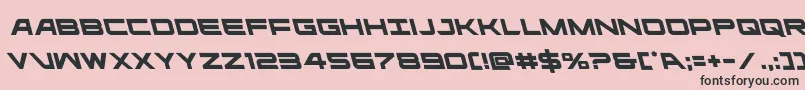 ghostclanleft Font – Black Fonts on Pink Background
