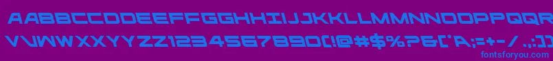 ghostclanleft Font – Blue Fonts on Purple Background