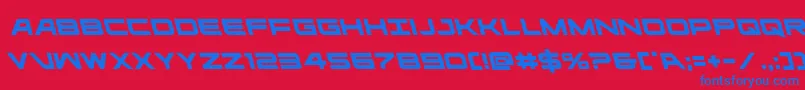 ghostclanleft Font – Blue Fonts on Red Background