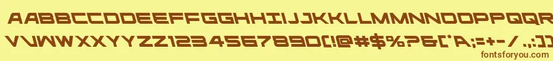 Шрифт ghostclanleft – коричневые шрифты на жёлтом фоне