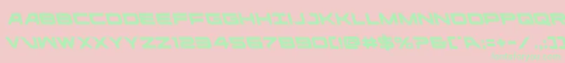ghostclanleft Font – Green Fonts on Pink Background