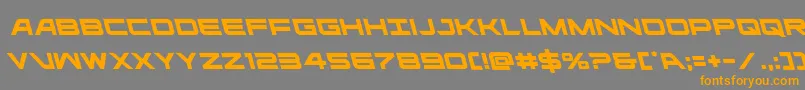 ghostclanleft Font – Orange Fonts on Gray Background