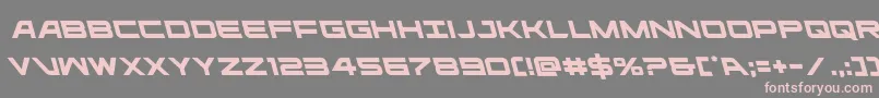 Шрифт ghostclanleft – розовые шрифты на сером фоне