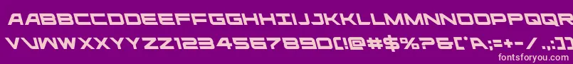 ghostclanleft Font – Pink Fonts on Purple Background