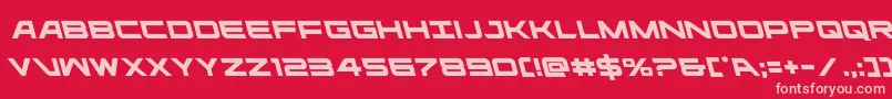 ghostclanleft Font – Pink Fonts on Red Background