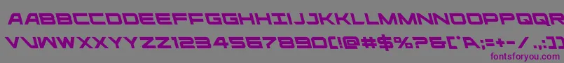 ghostclanleft Font – Purple Fonts on Gray Background