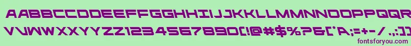 ghostclanleft Font – Purple Fonts on Green Background