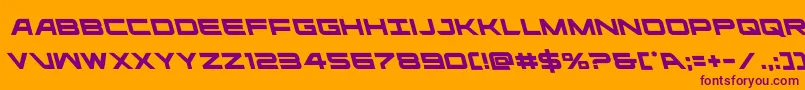 ghostclanleft Font – Purple Fonts on Orange Background