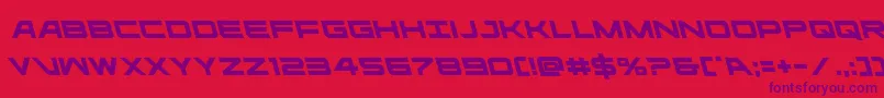 ghostclanleft Font – Purple Fonts on Red Background