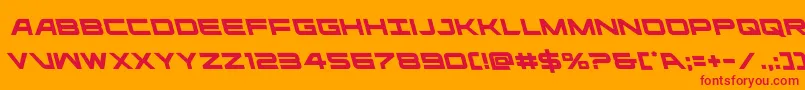 ghostclanleft Font – Red Fonts on Orange Background