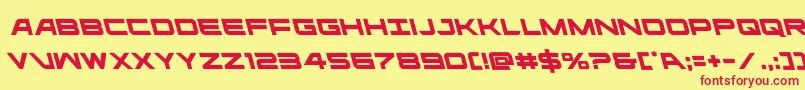 ghostclanleft Font – Red Fonts on Yellow Background
