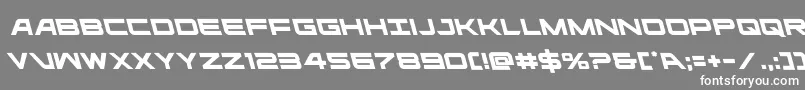 フォントghostclanleft – 灰色の背景に白い文字