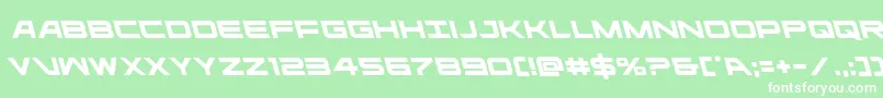フォントghostclanleft – 緑の背景に白い文字