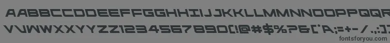 Шрифт ghostclanleft – чёрные шрифты на сером фоне