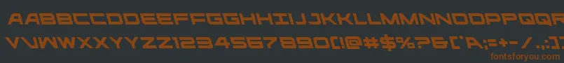 ghostclanleft Font – Brown Fonts on Black Background