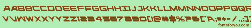 ghostclanleft Font – Brown Fonts on Green Background