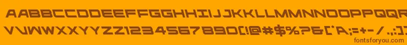 ghostclanleft Font – Brown Fonts on Orange Background