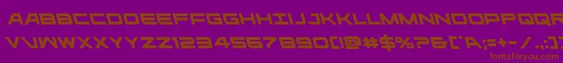 ghostclanleft Font – Brown Fonts on Purple Background