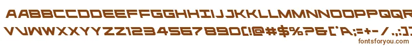 ghostclanleft Font – Brown Fonts on White Background