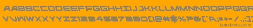 ghostclanleft Font – Gray Fonts on Orange Background