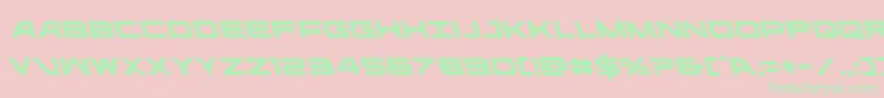 ghostclanleft Font – Green Fonts on Pink Background