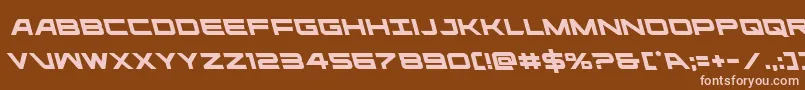 ghostclanleft Font – Pink Fonts on Brown Background
