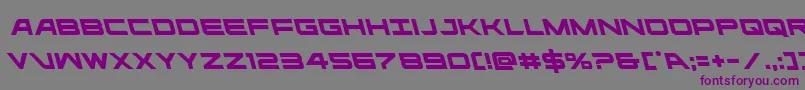 ghostclanleft-Schriftart – Violette Schriften auf grauem Hintergrund