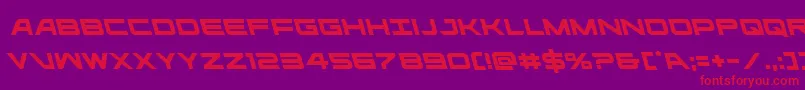 ghostclanleft Font – Red Fonts on Purple Background