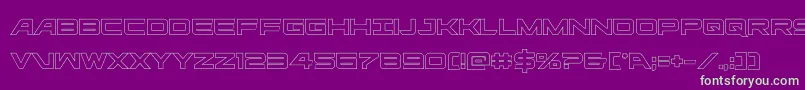 ghostclanout-fontti – vihreät fontit violetilla taustalla