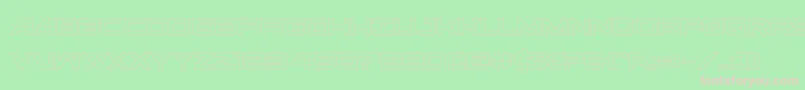 ghostclanout Font – Pink Fonts on Green Background