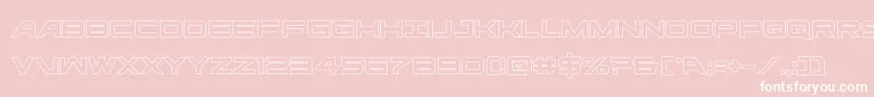 ghostclanout Font – White Fonts on Pink Background