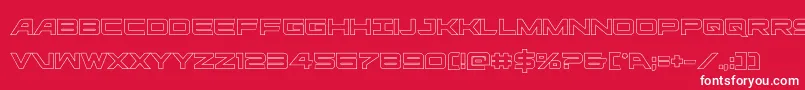 ghostclanout Font – White Fonts on Red Background