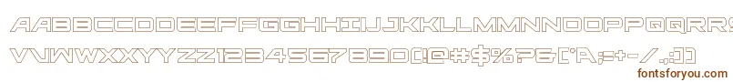 Шрифт ghostclanout – коричневые шрифты на белом фоне