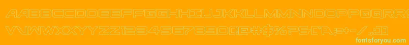 More about ghostclanout Font ghostclanout Font – Green Fonts on Orange Background
