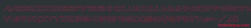 ghostclanout Font – Red Fonts on Black Background