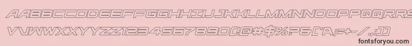 ghostclanoutital Font – Black Fonts on Pink Background