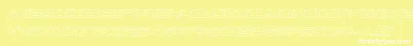 ghostclanoutital Font – White Fonts on Yellow Background